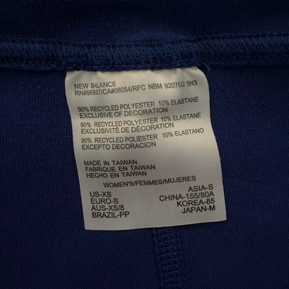 nwot ANUE NEW BALANCE royal blue athletic sleeveless top - Picture 9 of 10